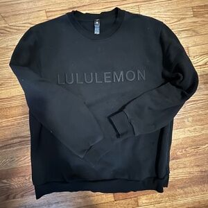 Lululemon black crew neck sweatshirt